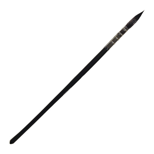 ARTIOS Mop Paint Brush Size 0 - single brush, matte black handle, on white background