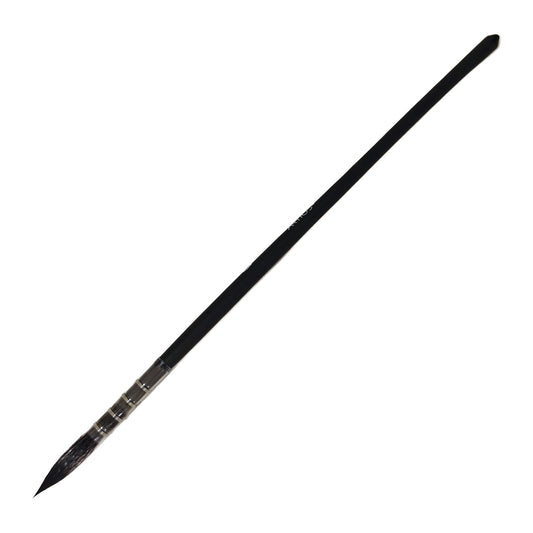 ARTIOS Mop Paint Brush Size 0 - single brush, matte black handle, on white background