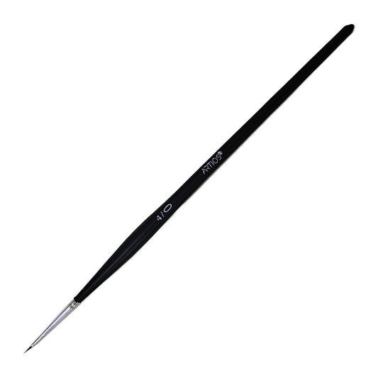 ARTIOS Spotter 4/0 detail brush - single brush, matte black handle, on white background