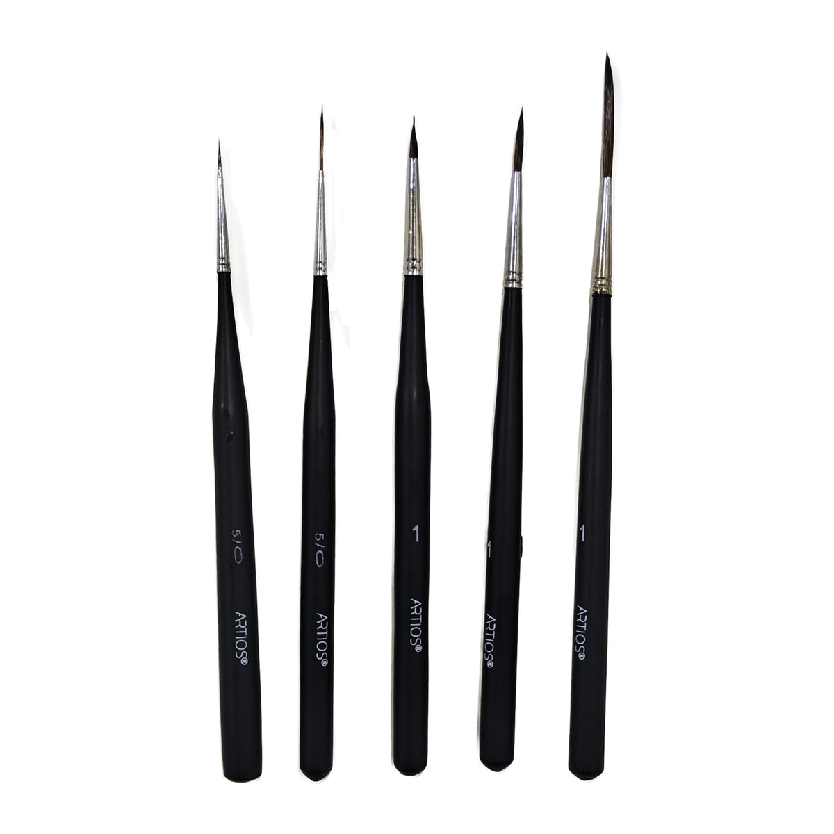 ARTIOS Ultra-Fine Liner & Detailer brushes - matte black handles