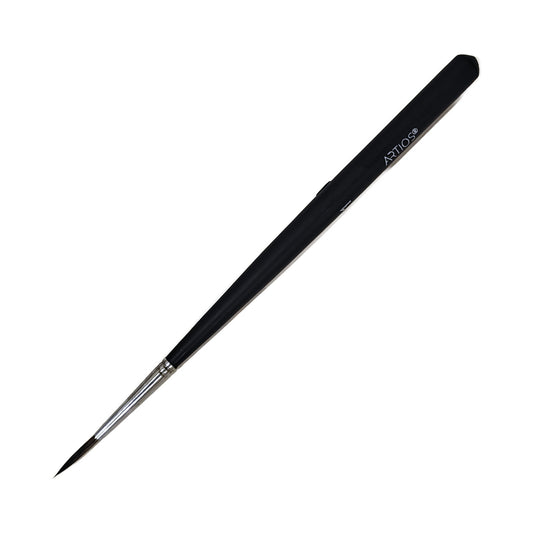 ARTIOS Ultra-Fine Detailer 1 brush - single brush, matte black handle, on white background