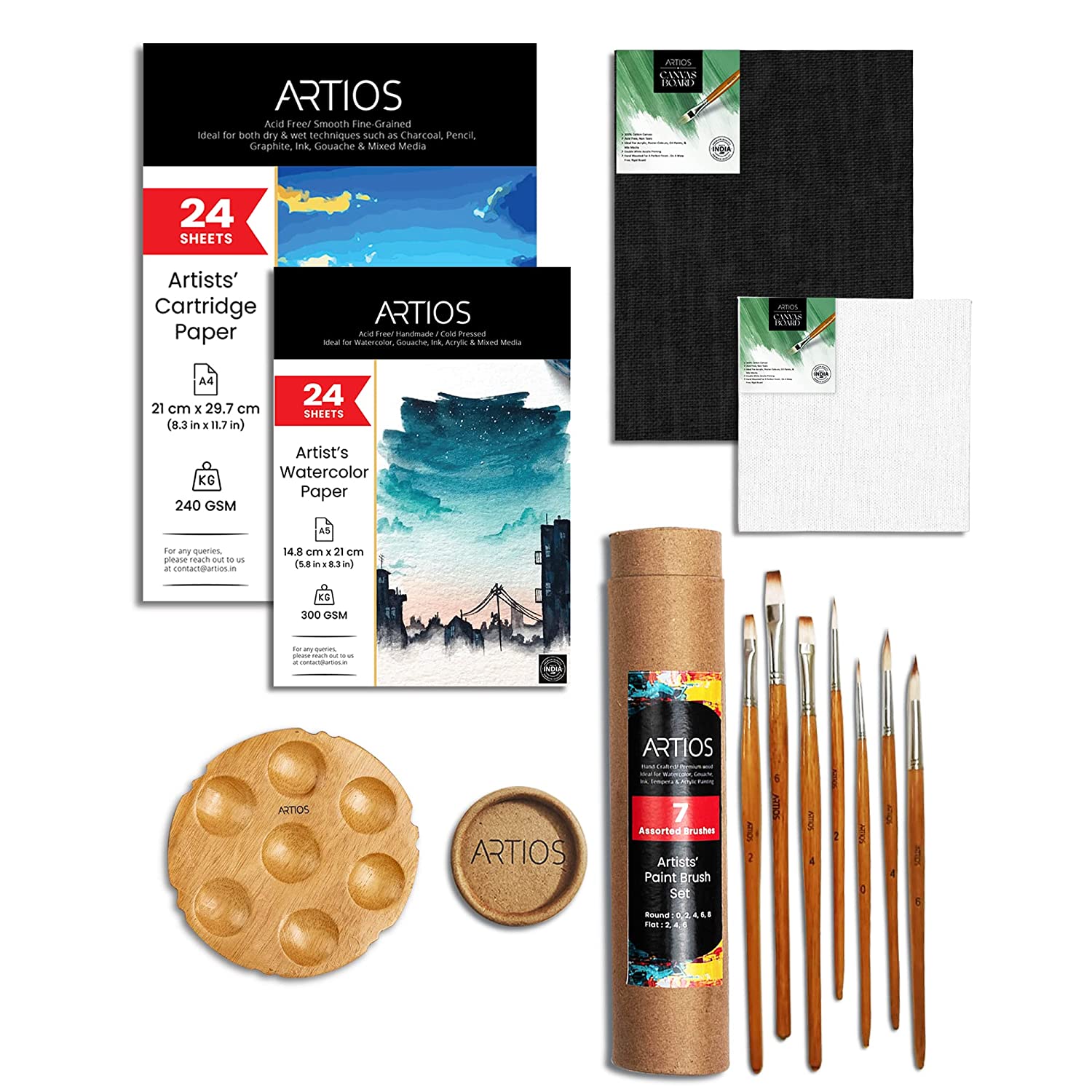 Painting Kit for Artists - 58 Pcs Painting Set for Adults and Kids – ARTIOS
