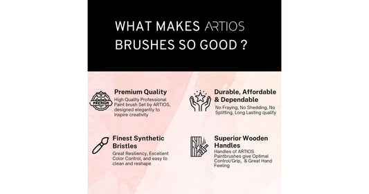 Colorful ARTIOS acrylic paints showing rich pigment colors for mixing skin tones