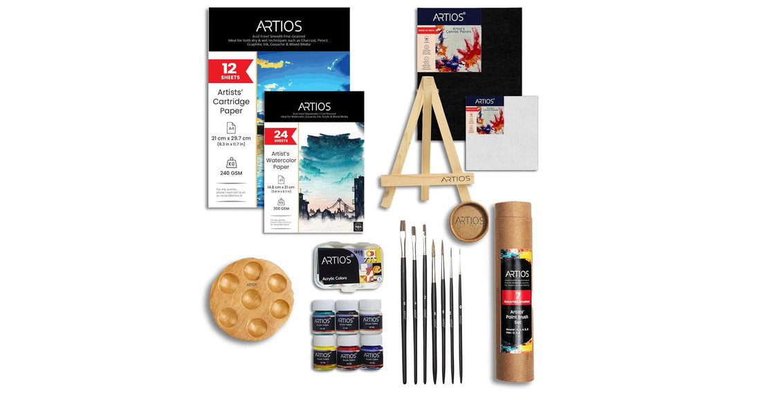 ARTIOS 53-piece starter painting kit for beginners