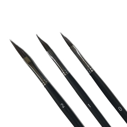 Petal Paint Brushes Including Triangle Petal Dagger - Set of 3