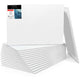 Stack of ARTIOS Artists' Canvas Panels landscape format - 100% cotton, double primed, acid free, for oil, acrylic, gouache and tempera