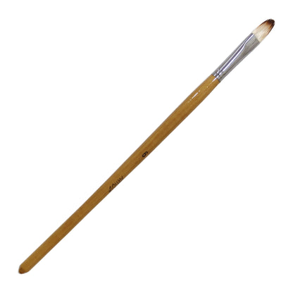 ARTIOS Filbert Paint Brush Size 6 - single brush, natural wooden handle, on white background