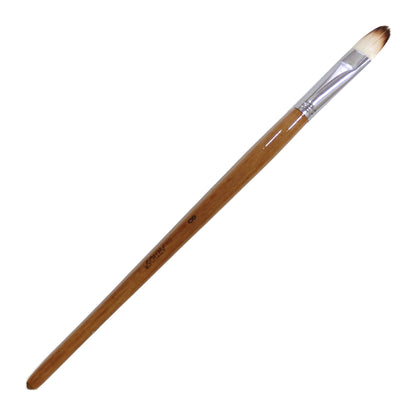 ARTIOS Filbert Paint Brush Size 8 - single brush, natural wooden handle, on white background