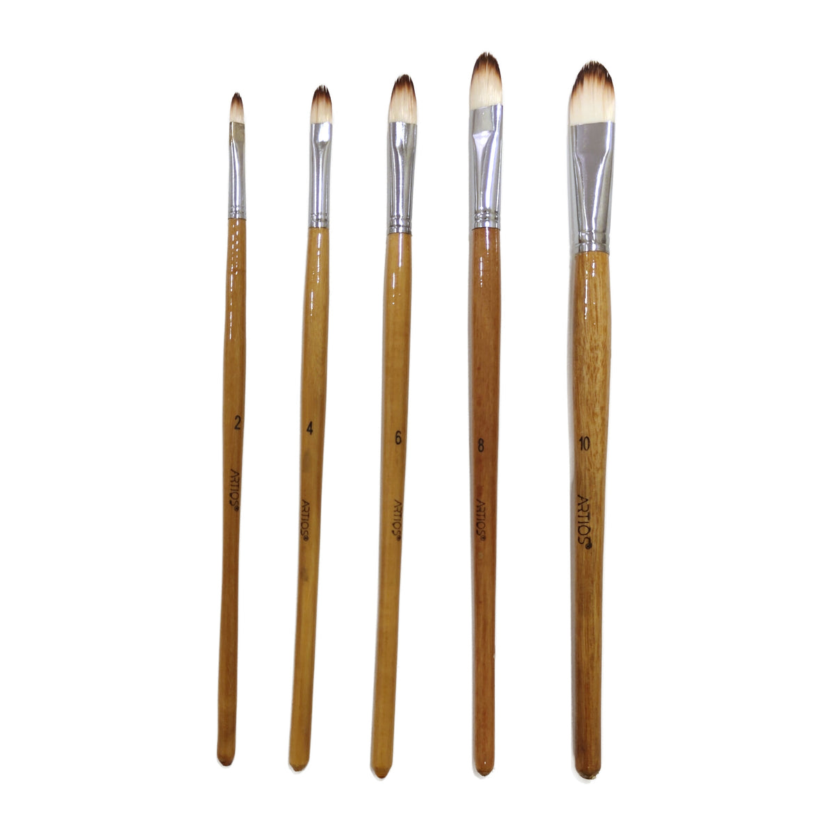 ARTIOS Filbert Paint Brush range - sizes 2 to 10, wooden handles