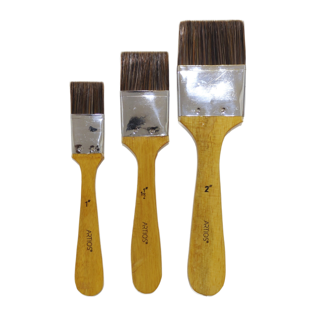 ARTIOS Flat Wash Paint Brush range - 1, 1.5 and 2 inch