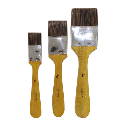 ARTIOS Flat Wash Paint Brush range - 1, 1.5 and 2 inch
