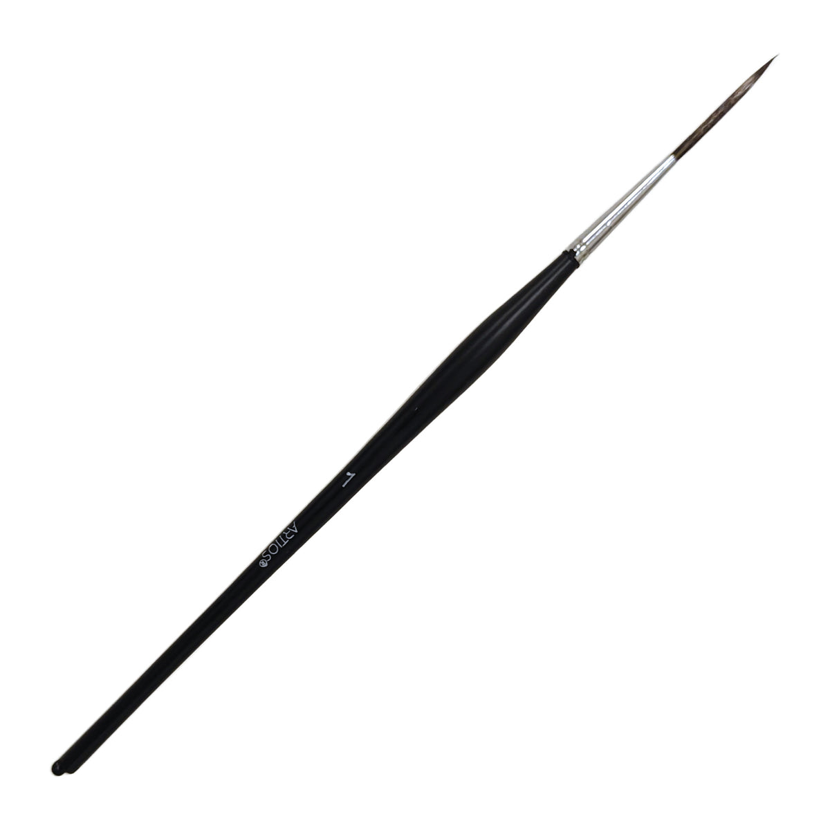 ARTIOS Liner Paint Brush Size 1 - single brush, matte black handle, on white background
