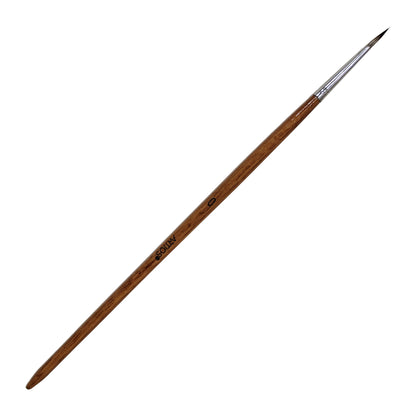 ARTIOS Miniature Dagger 0 detail brush - single brush, wooden handle, on white background