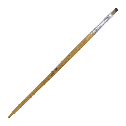 ARTIOS Miniature Flat 1 detail brush - single brush, wooden handle, on white background