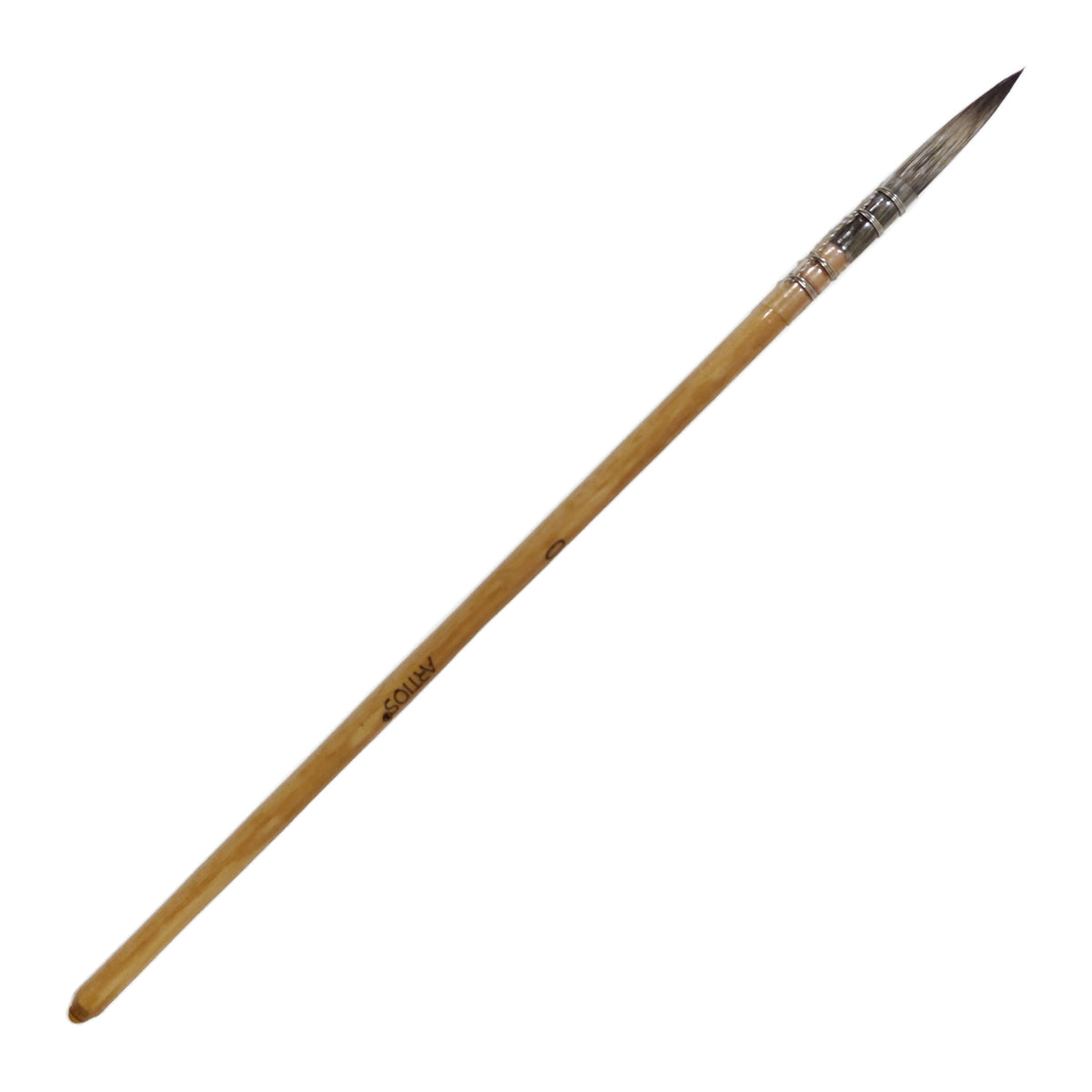 ARTIOS Miniature Mop 0 detail brush - single brush, wooden handle, on white background