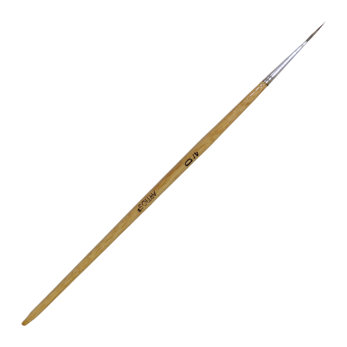 ARTIOS Miniature Rigger 4/0 detail brush - single brush, wooden handle, on white background