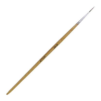 ARTIOS Miniature Rigger 4/0 detail brush - single brush, wooden handle, on white background