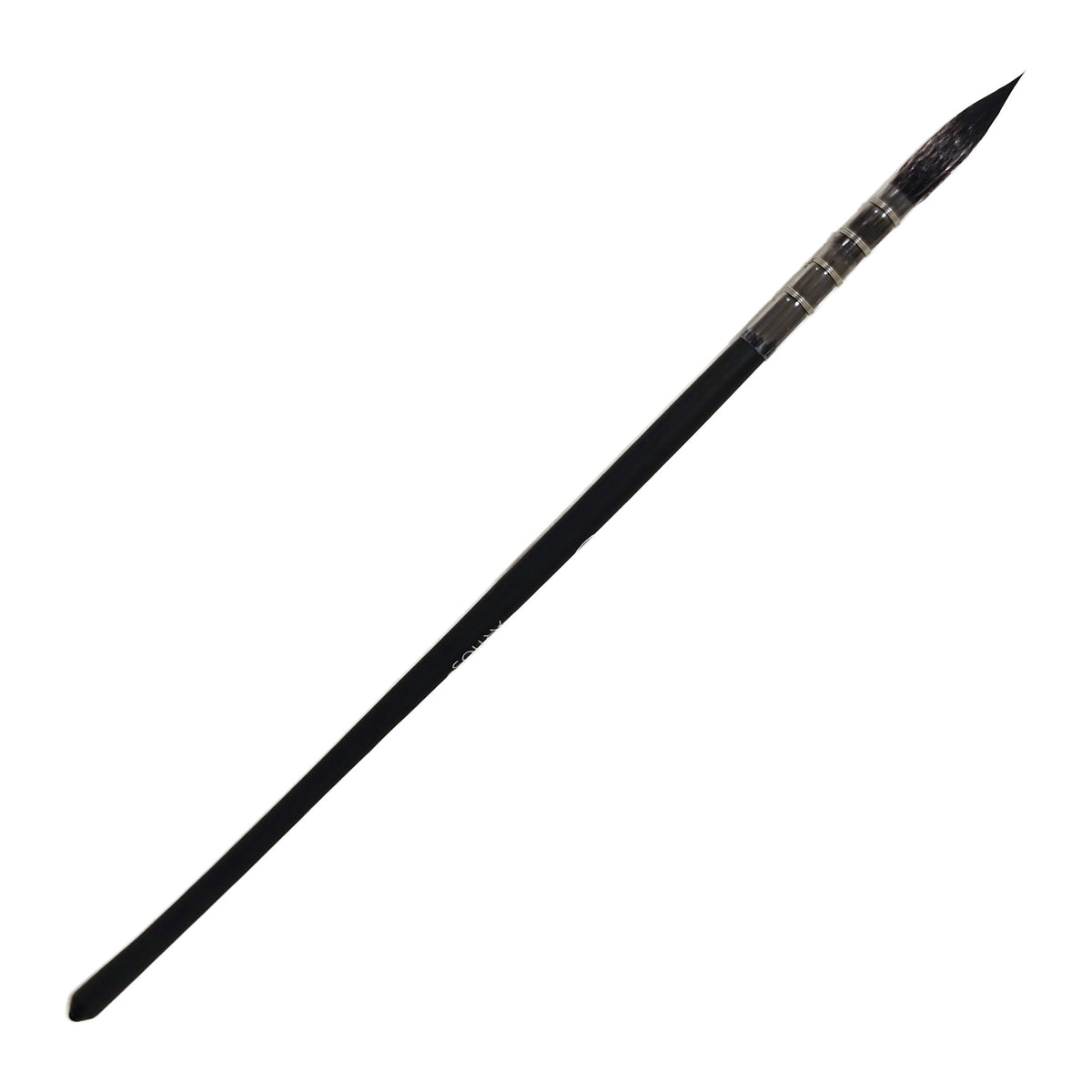ARTIOS Mop Paint Brush Size 0 - single brush, matte black handle, on white background