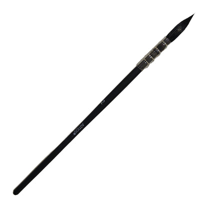 ARTIOS Mop Paint Brush Size 2 - single brush, matte black handle, on white background