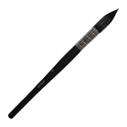 ARTIOS Mop Paint Brush Size 8 - single brush, matte black handle, on white background