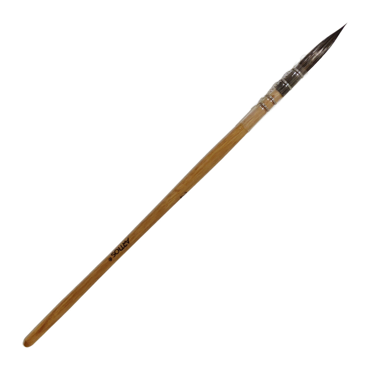 ARTIOS Mop Paint Brush Size 2 - single brush, natural wooden handle, on white background