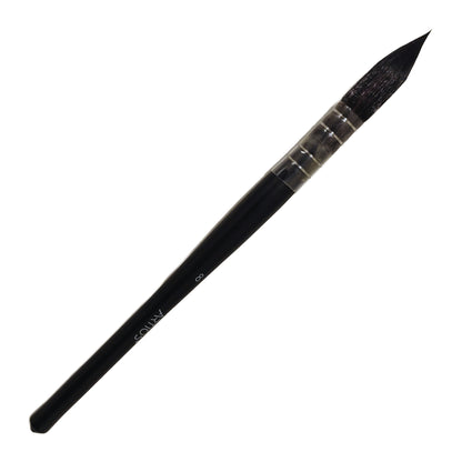 ARTIOS Mop Paint Brush Size 8 - large mop, matte black handle, on white background