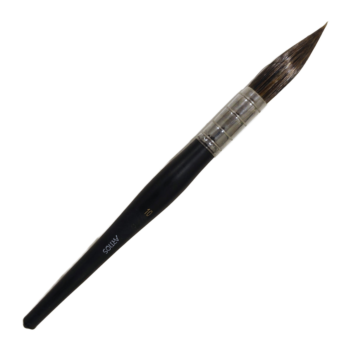 ARTIOS Mop Paint Brush Size 10 - large mop, matte black handle, on white background