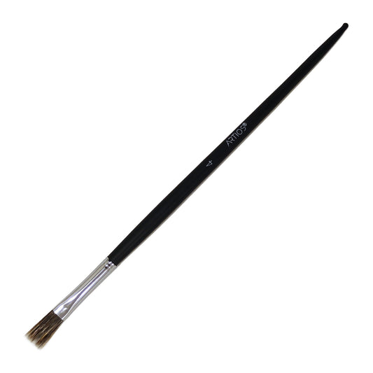 ARTIOS Grass Rake Brush Size 4 - single brush, matte black handle, on white background