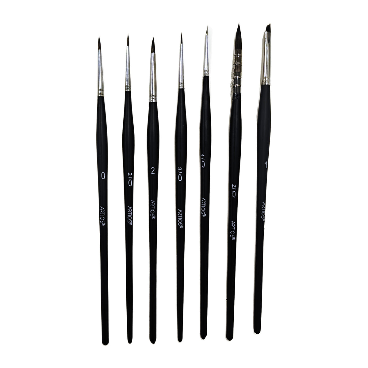 ARTIOS Spotter Detail brushes - matte black handles