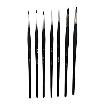 ARTIOS Spotter Detail brushes - matte black handles