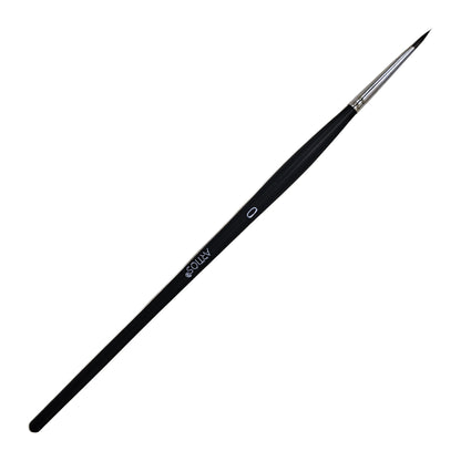ARTIOS Spotter 0 detail brush - single brush, matte black handle, on white background