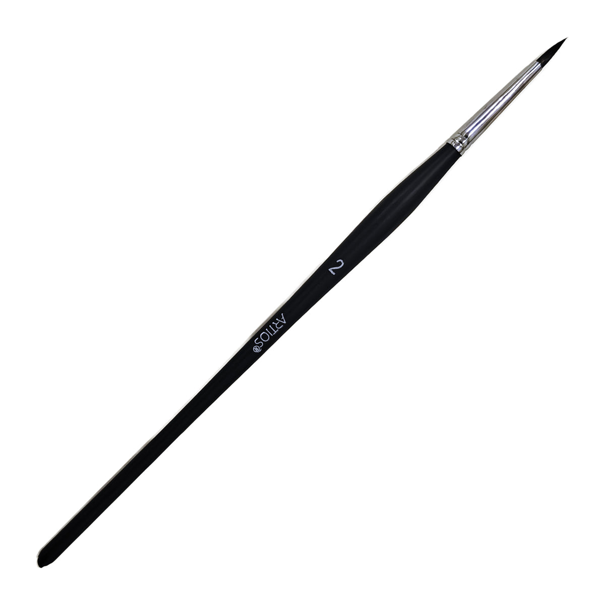 ARTIOS Spotter 2 detail brush - single brush, matte black handle, on white background