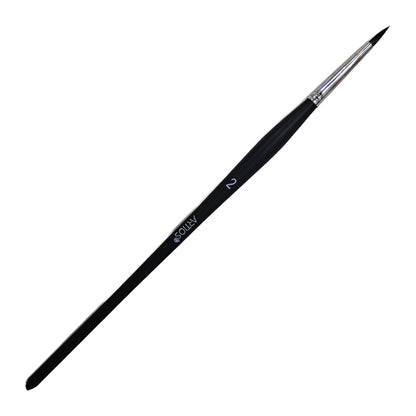 ARTIOS Spotter 2 detail brush - single brush, matte black handle, on white background