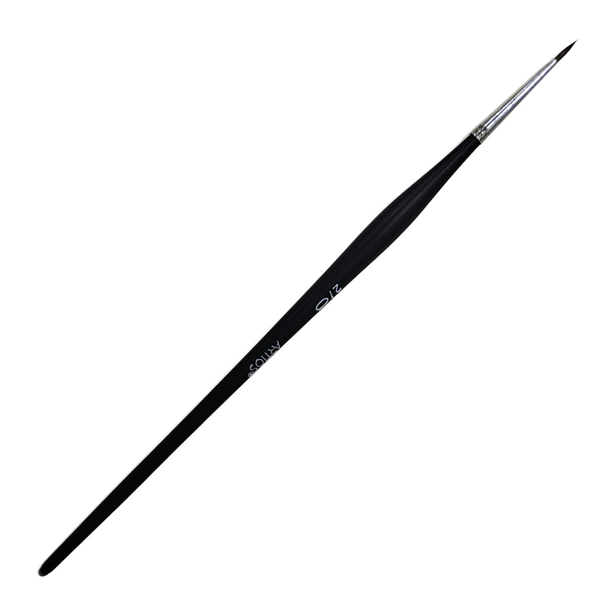 ARTIOS Spotter 2/0 detail brush - single brush, matte black handle, on white background