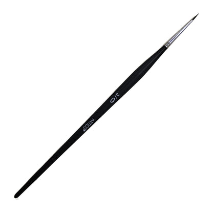 ARTIOS Spotter 3/0 detail brush - single brush, matte black handle, on white background