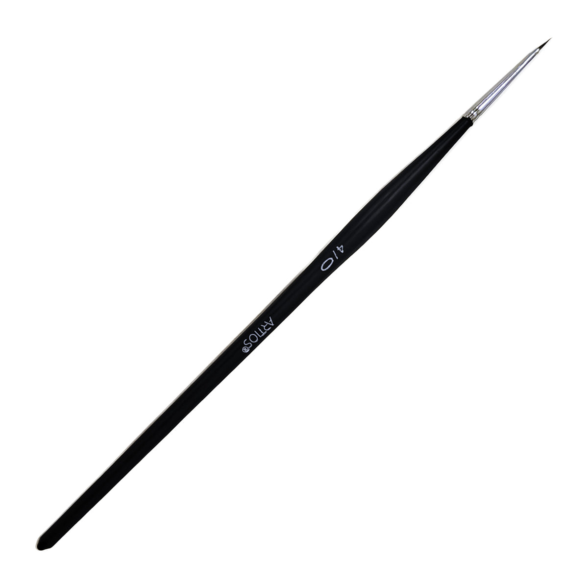 ARTIOS Spotter 4/0 detail brush - single brush, matte black handle, on white background