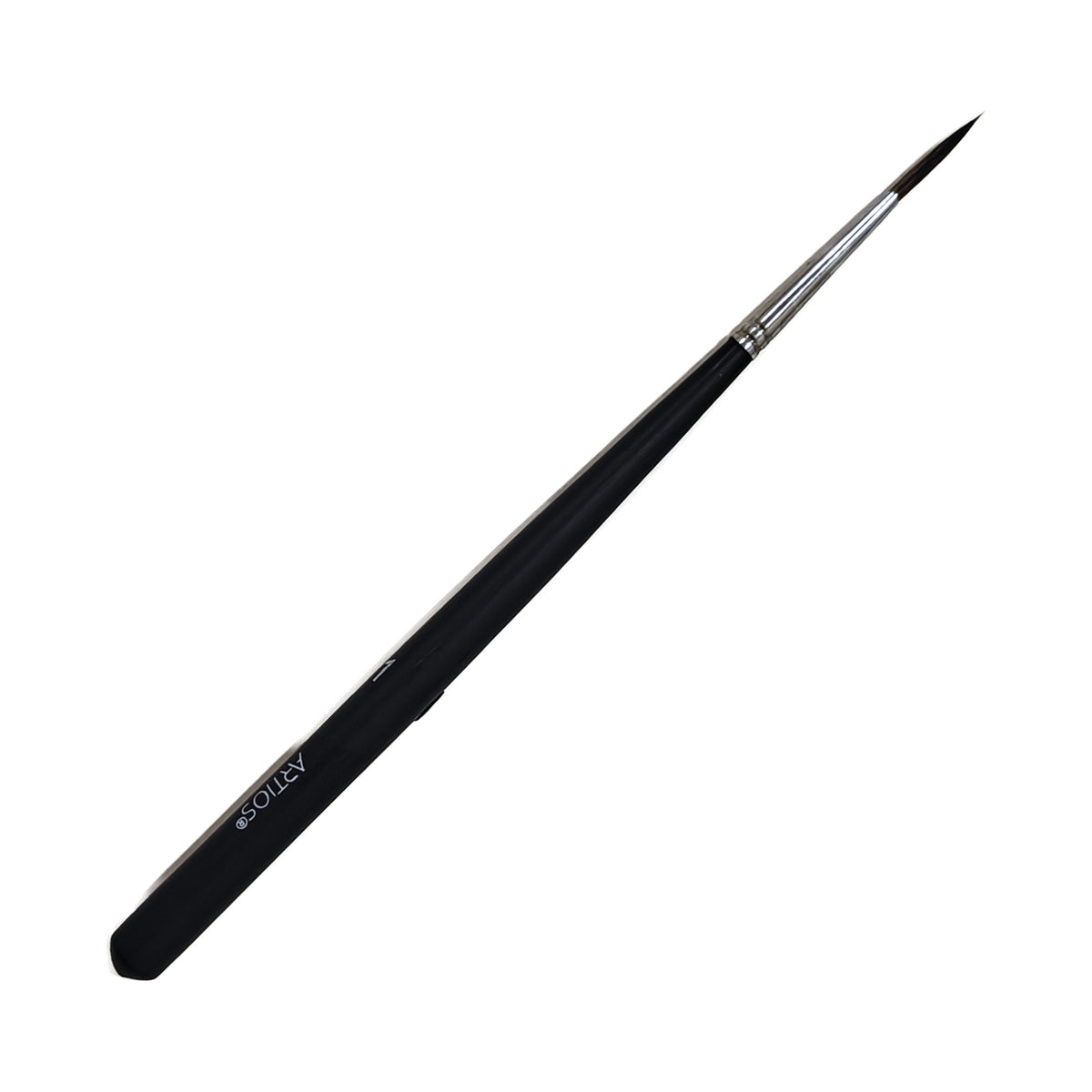 ARTIOS Ultra-Fine Detailer 1 brush - single brush, matte black handle, on white background