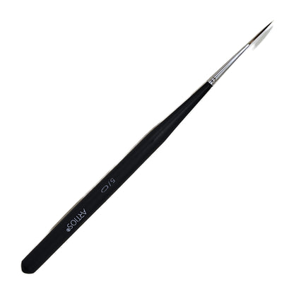 ARTIOS Ultra-Fine Liner 5/0 brush - single brush, matte black handle, on white background