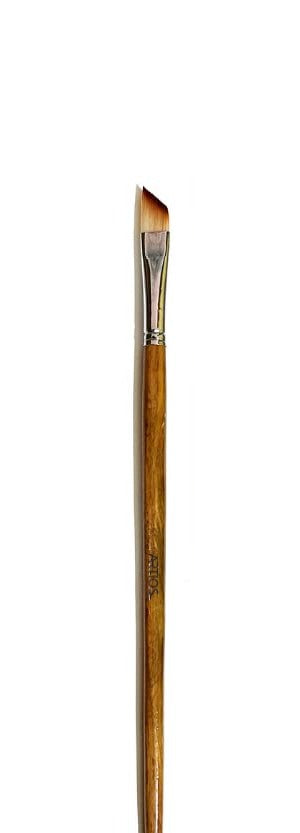 ARTIOS Angular Paint Brush Size 6 - medium angled bristle tip, wooden handle, handmade