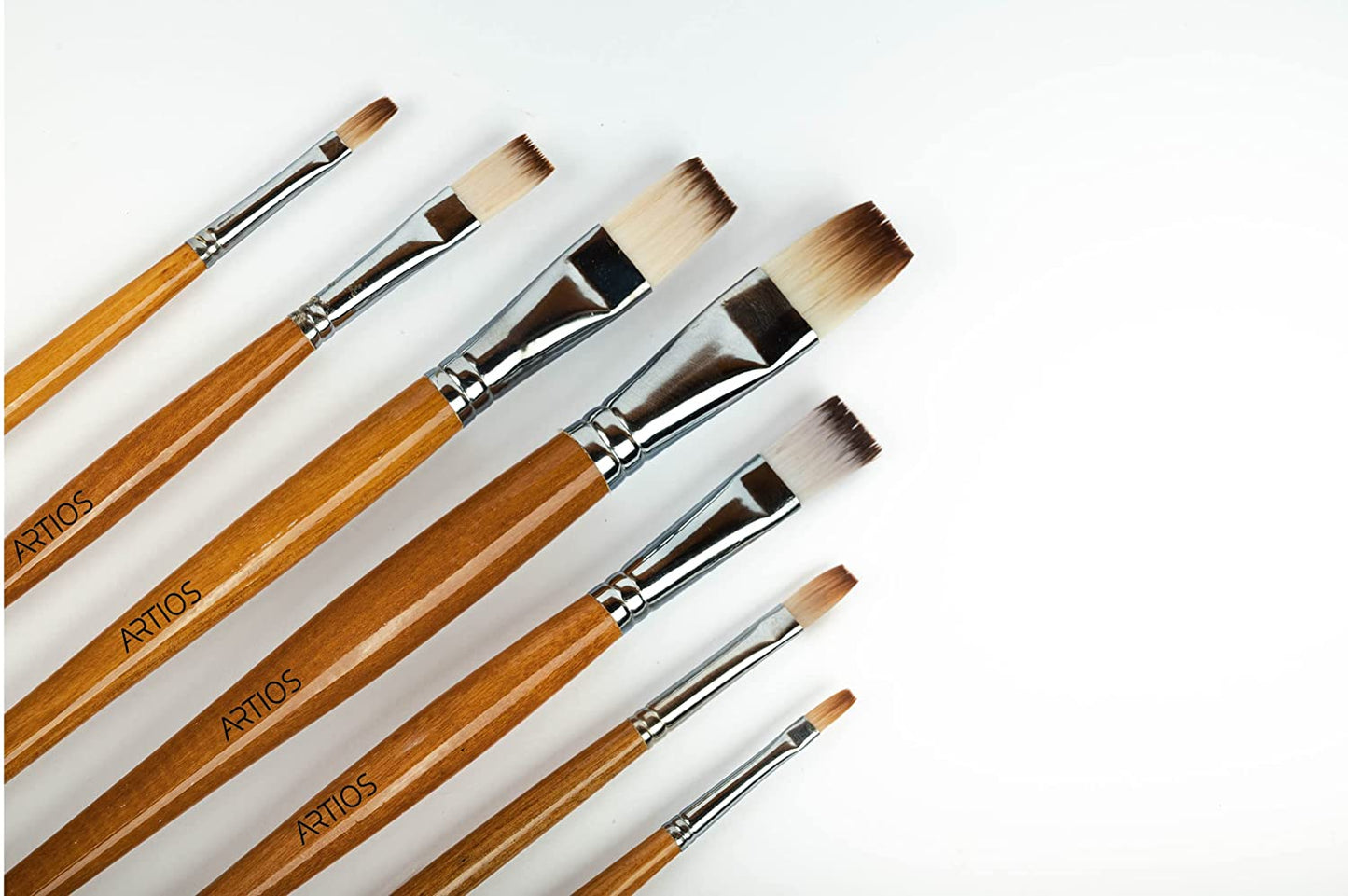 Flat Set of 7 Paint Brushes