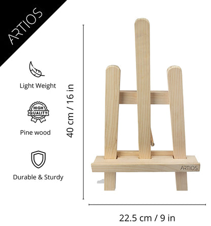 Wooden Easel Stand - 16 inch (Holds 1ft Canvas)