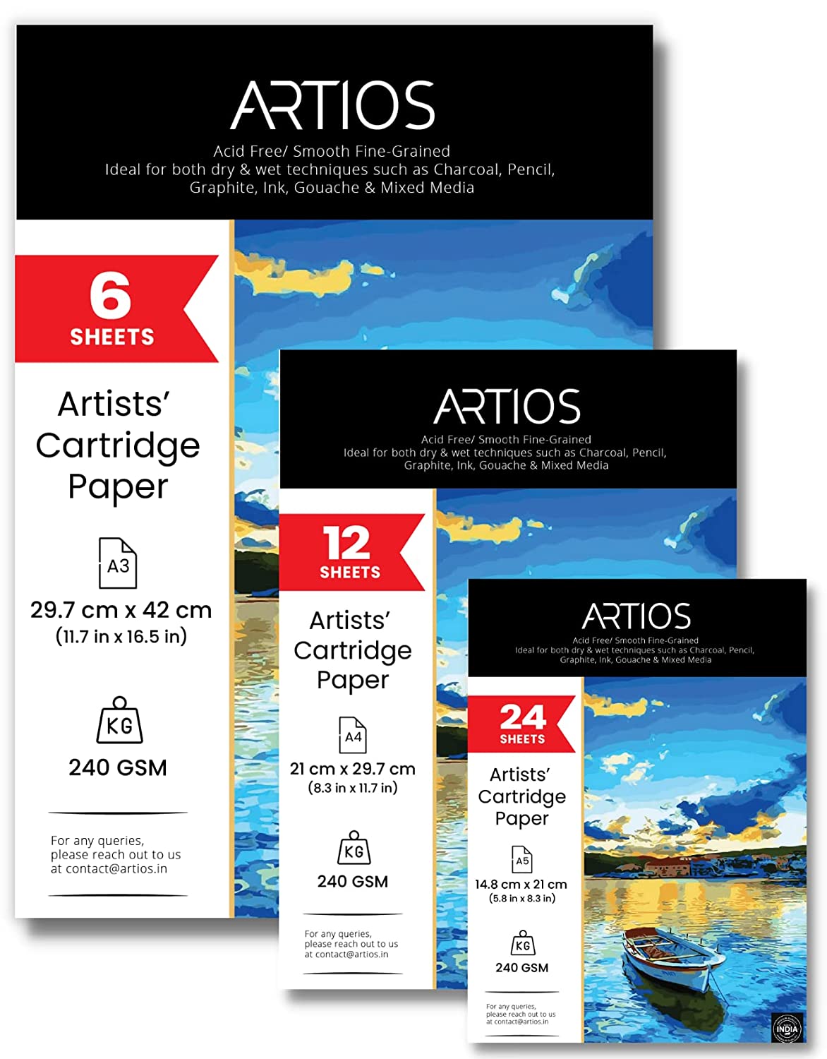 Artists' Mixed Media Cartridge Paper Combo