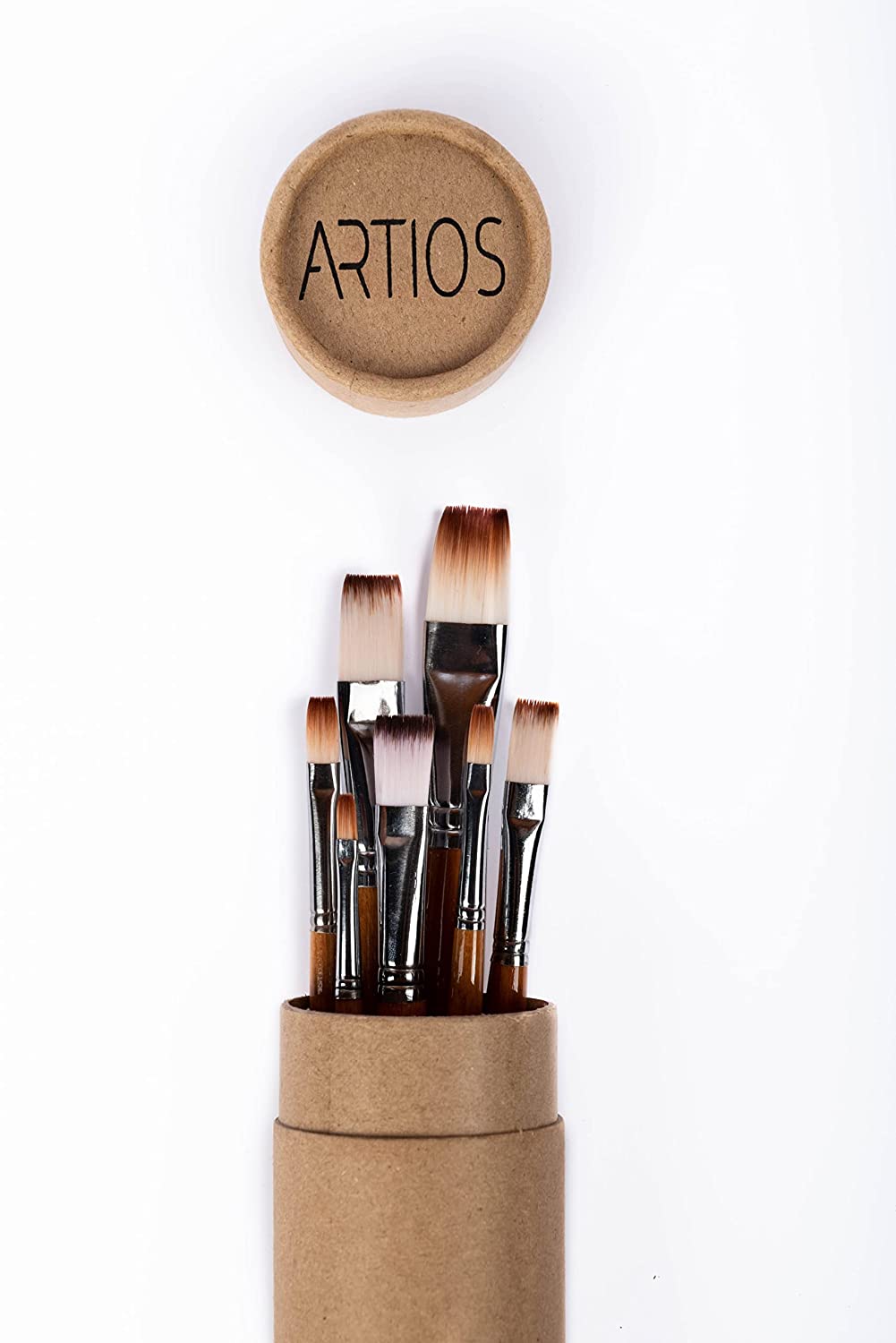 Flat Set of 7 Paint Brushes