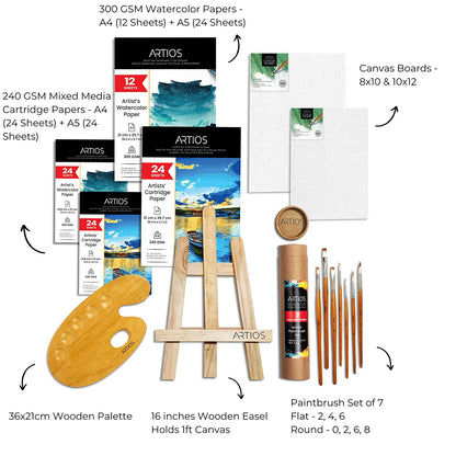 ARTIOS Painting Kit for Artists - 142pcs Painting