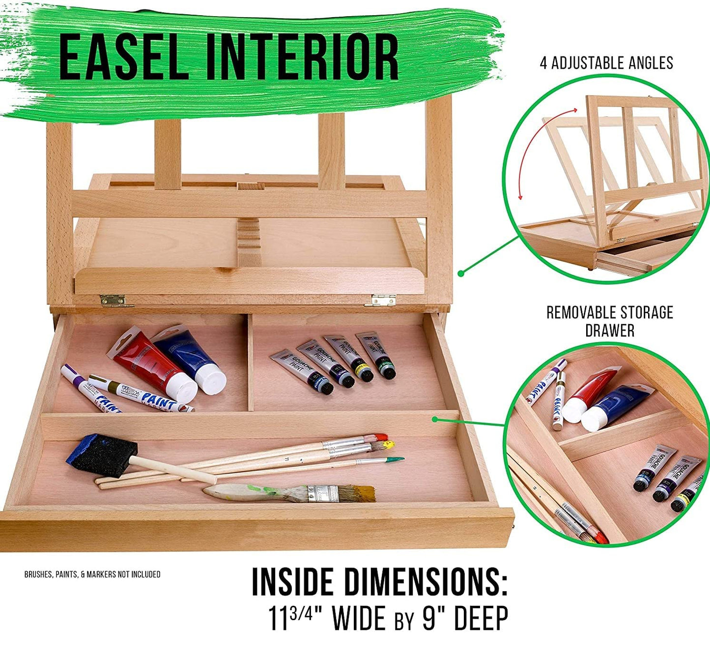 Desk Box Easel with Storage