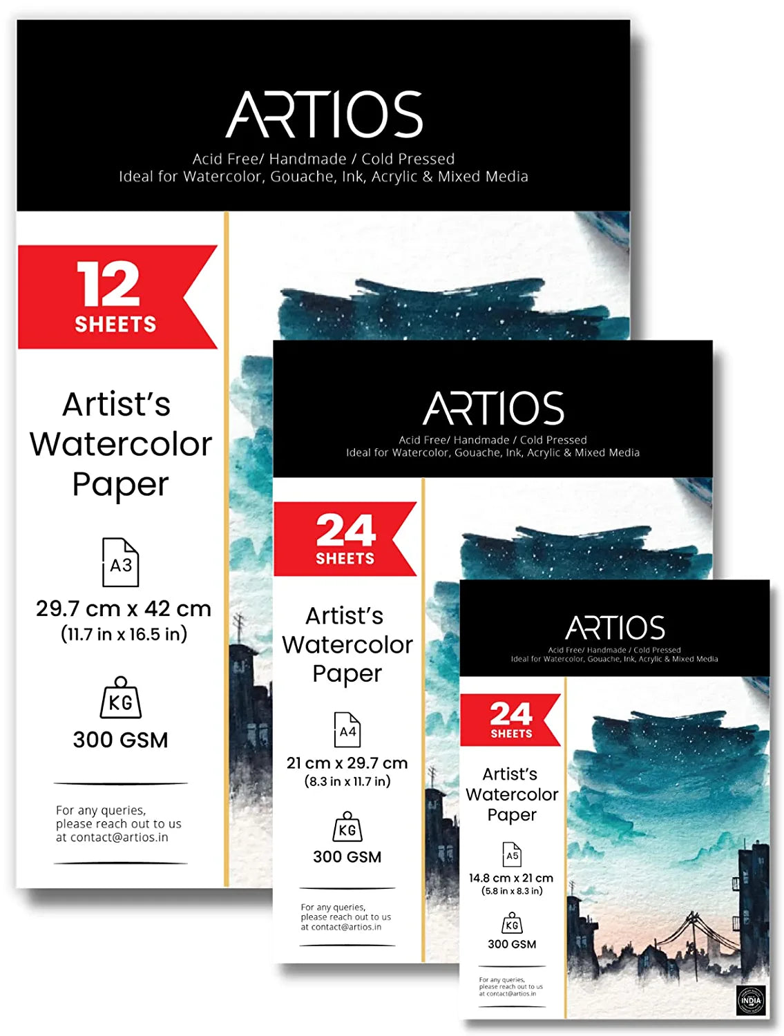 Artists' Watercolor Paper Combo