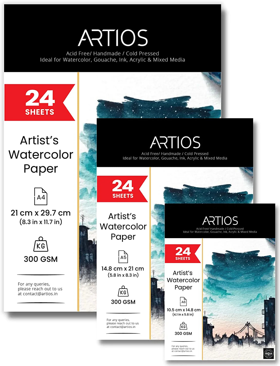 Artists' Watercolor Paper Combo